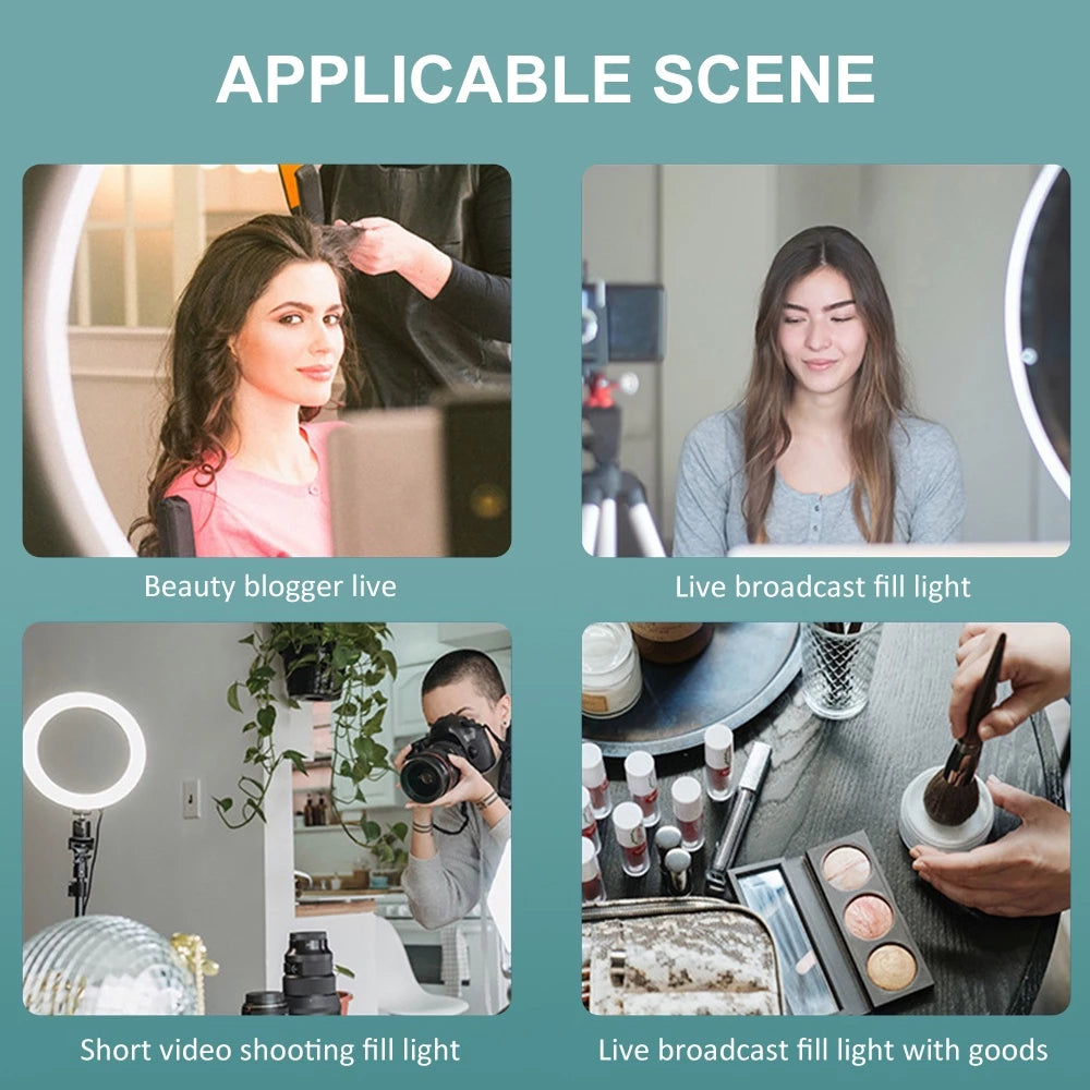 6-inch Ring light Dual Phone Stand