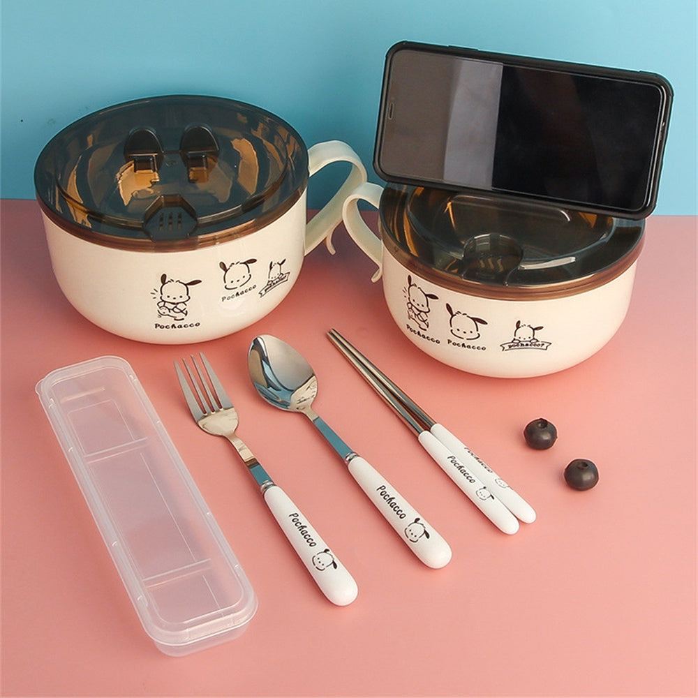 Stainless Steel Noodle Bowl with Lid
