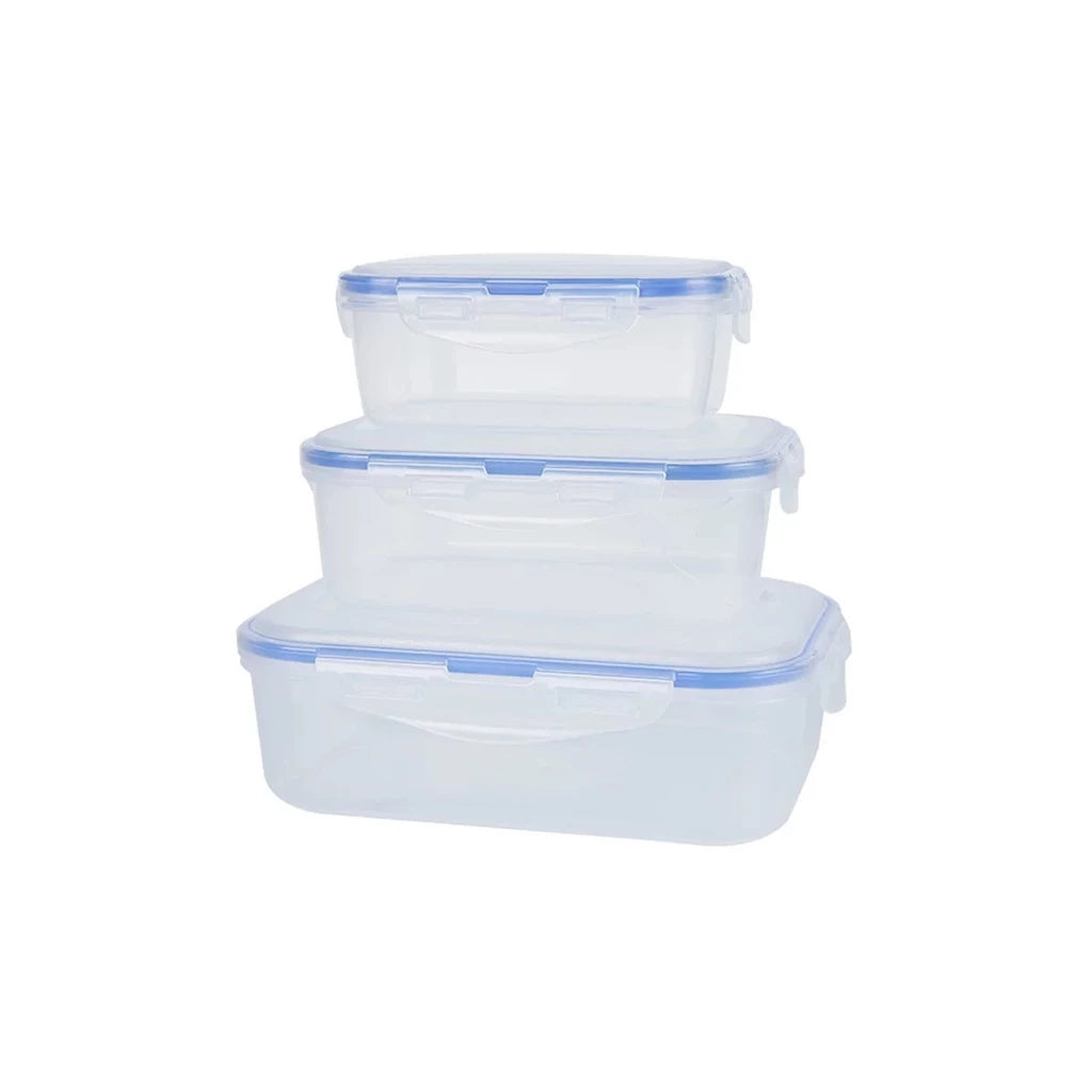 3PCS Airtight Leak-Proof Food Containers – Keep Your Food Fresher, Longer!