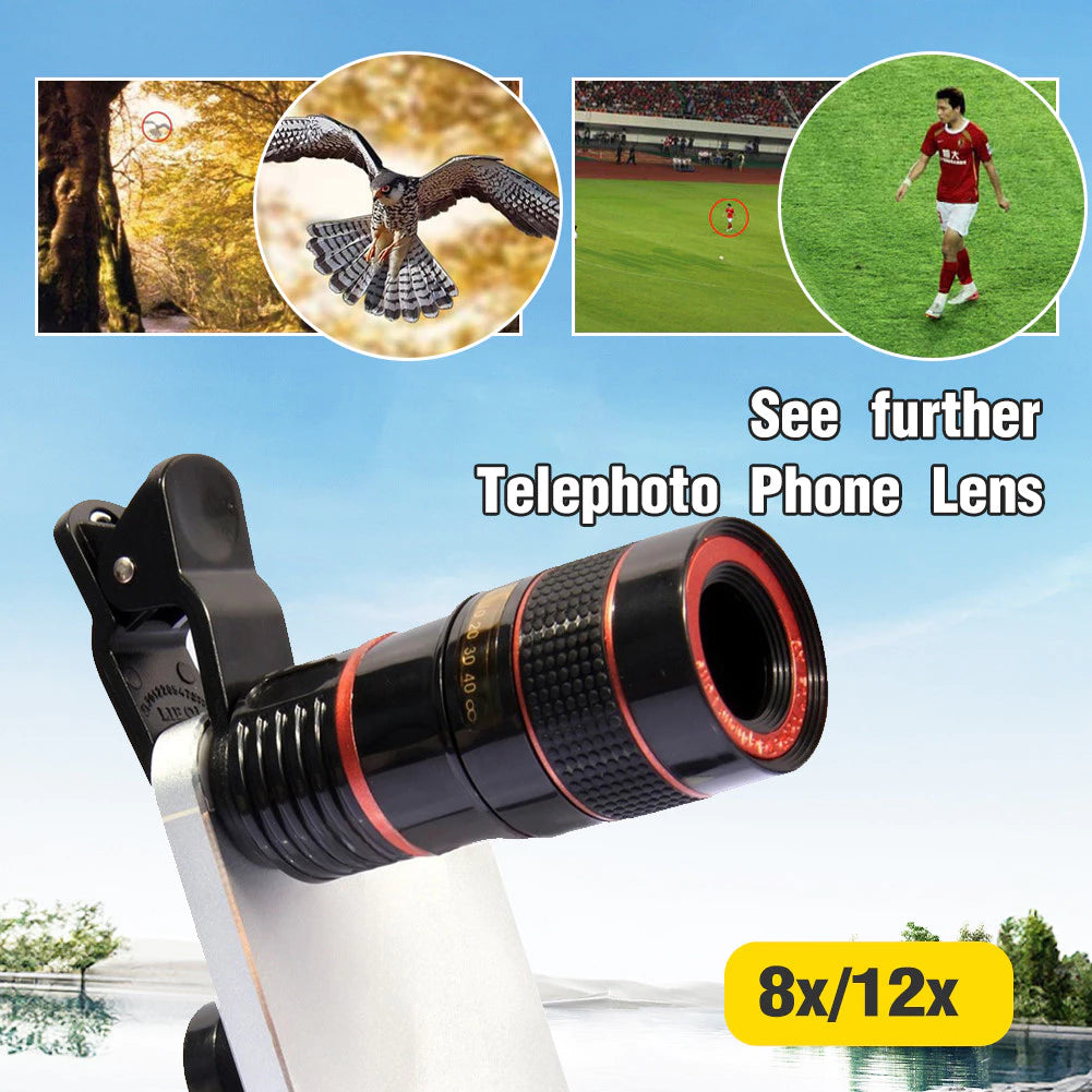 12X High Clarity Zoom Mobile Phone Telescope