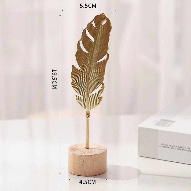 Gold Metal Leaf Decor