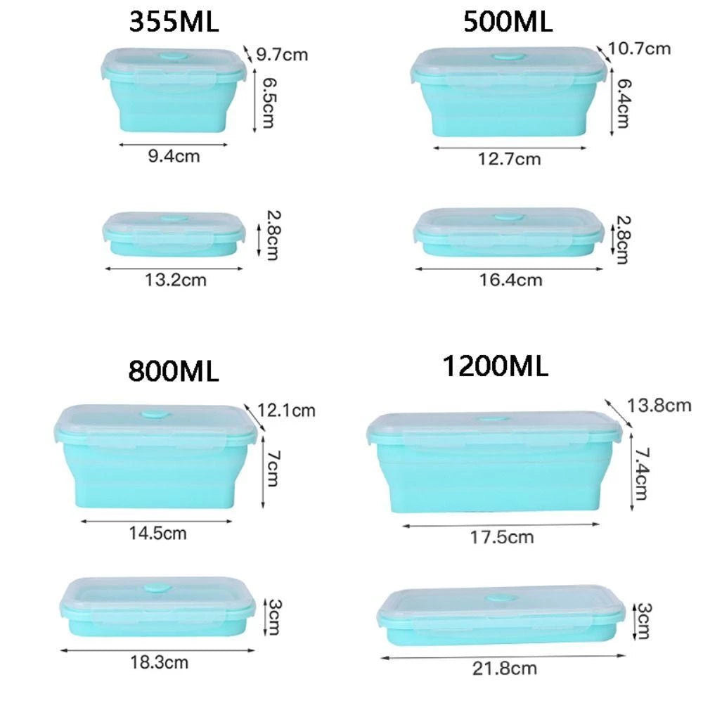Collapsible Silicone Food Storage Container