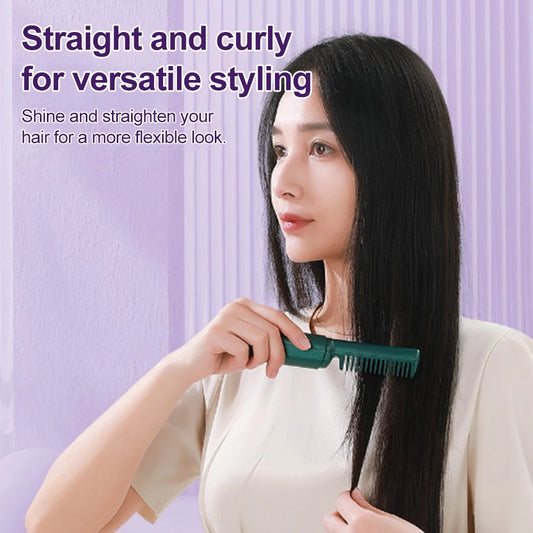 Wireless Electric Rechargeable Hair Straightening Comb