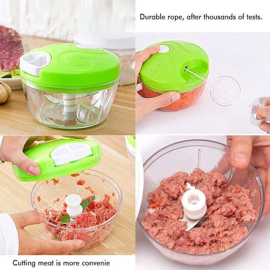 Manual Easy Spin Cutter – Quick & Effortless Food Chopper