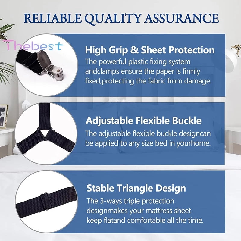 6 Sides Bed Sheet Clip