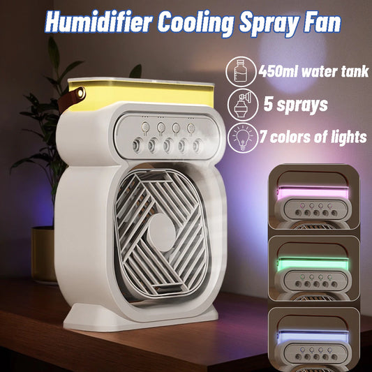 Humidifier Cooling Mist Fan with Night Light