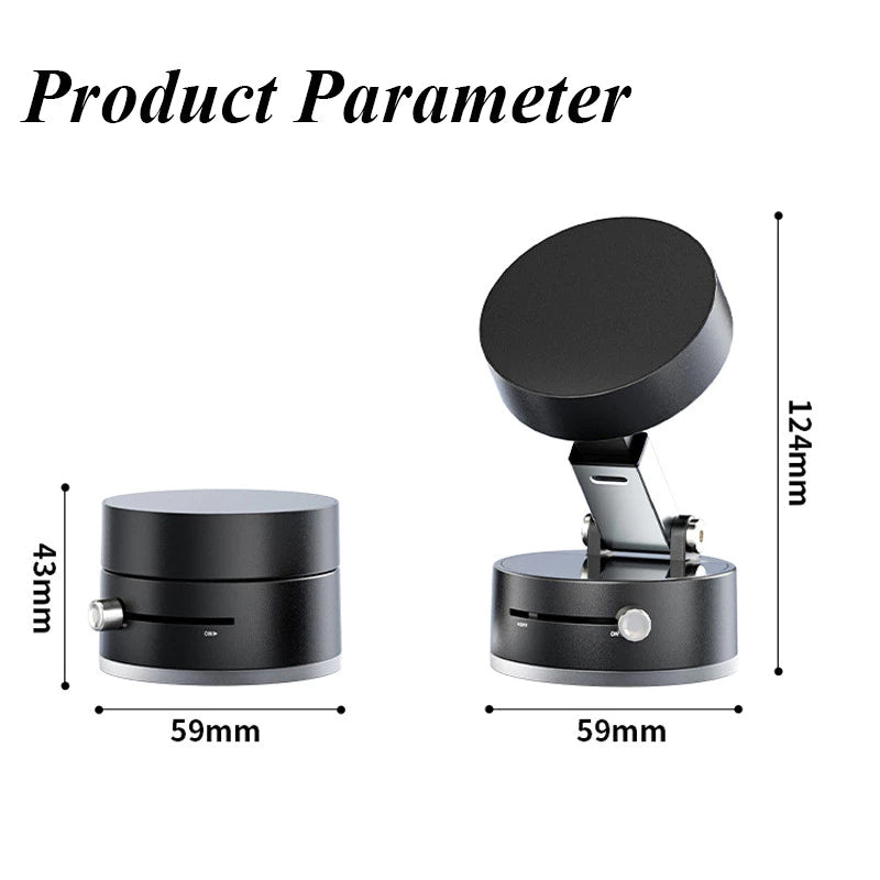 360° Adjustable Vacuum Suction Cup Magnetic Phone Holder