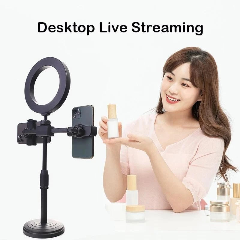 6-inch Ring light Dual Phone Stand