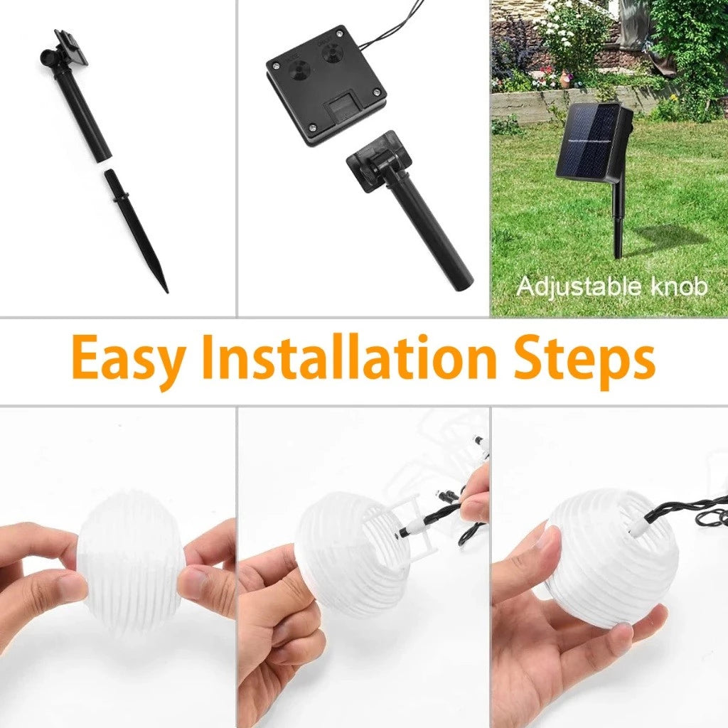 Solar Lantern String Lights