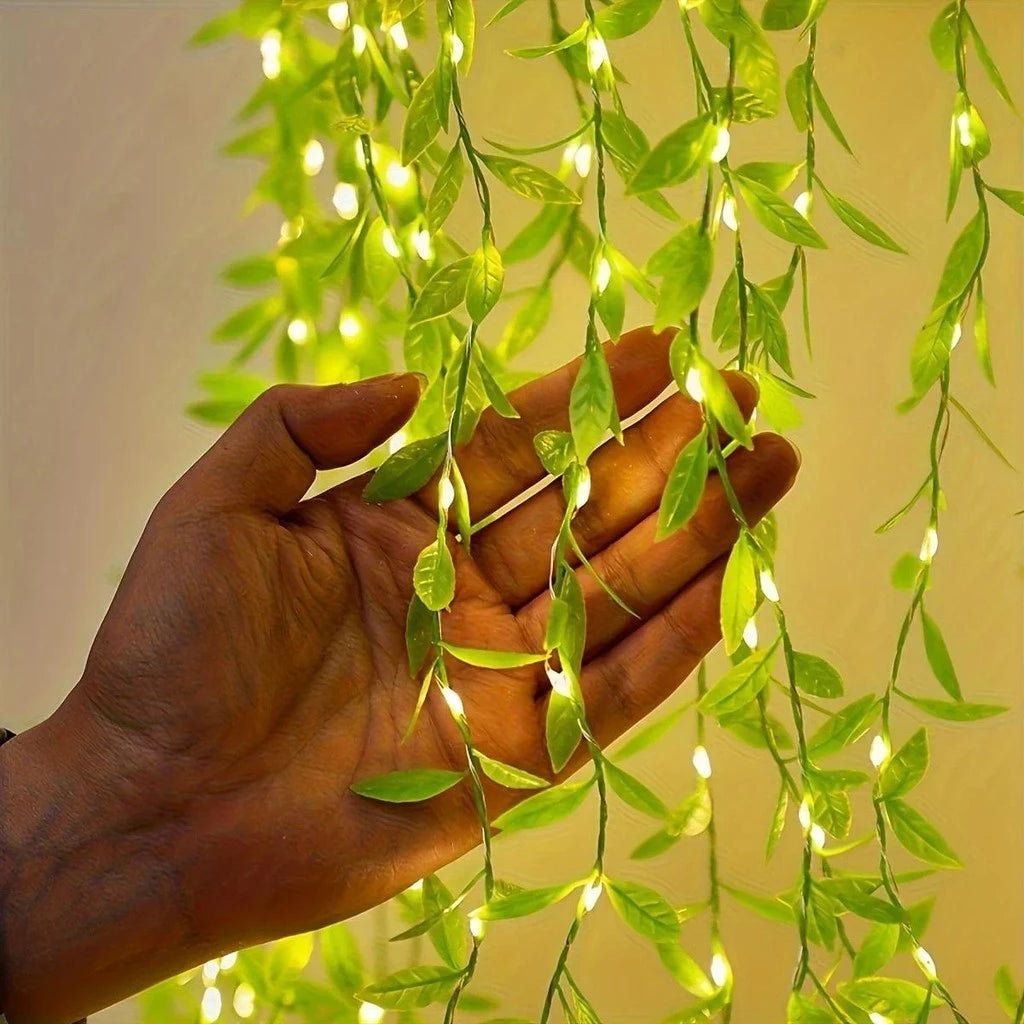 100 LED Curtain Leaf Lights