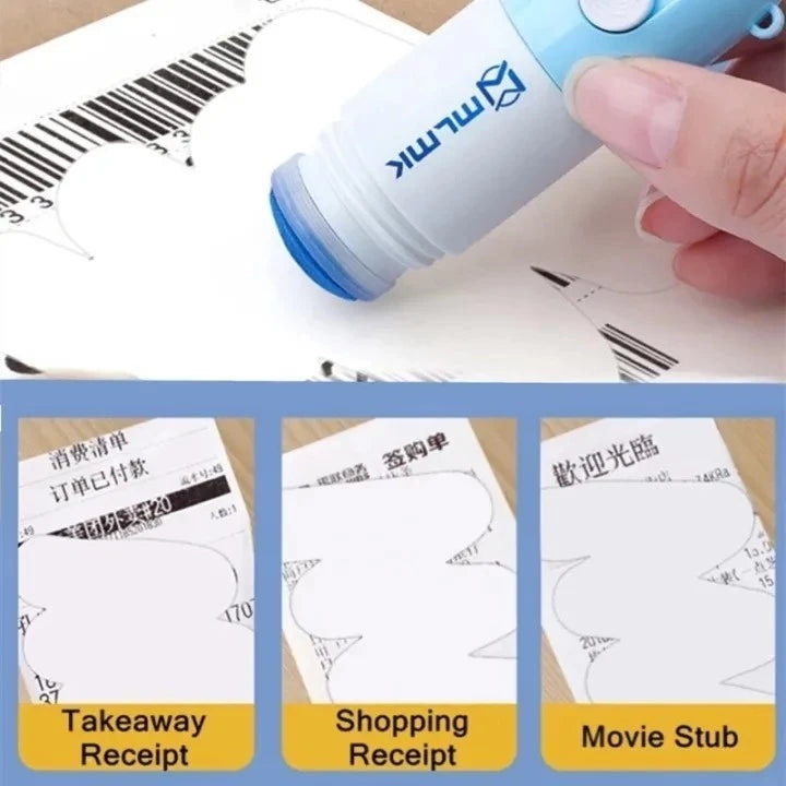 2 in 1 Thermal Paper Correction Fluid with Unboxing Knife