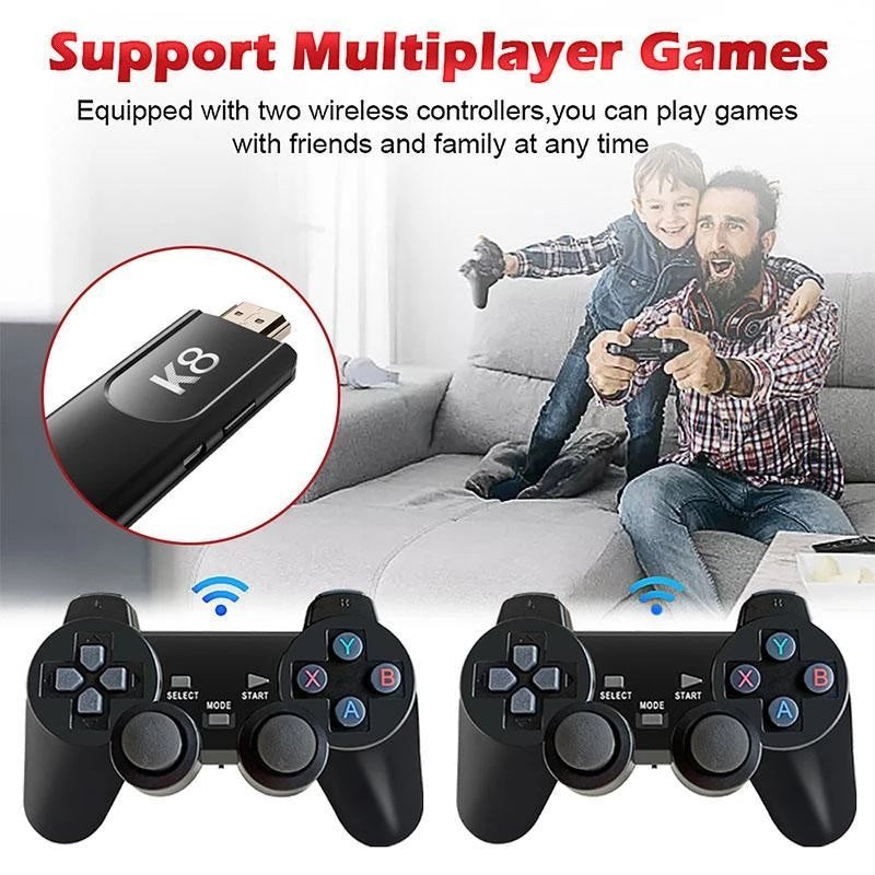 K8 Game Stick 40000 games with 2 Gaming Controllers