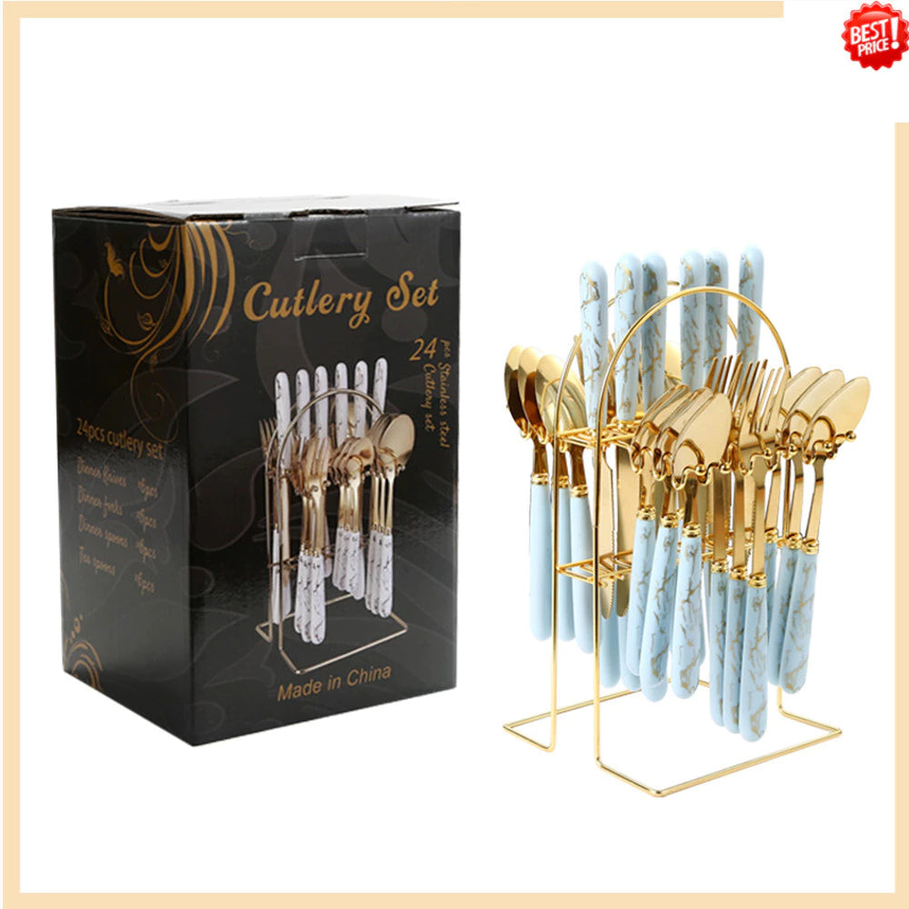 24PCS Cutlery Set