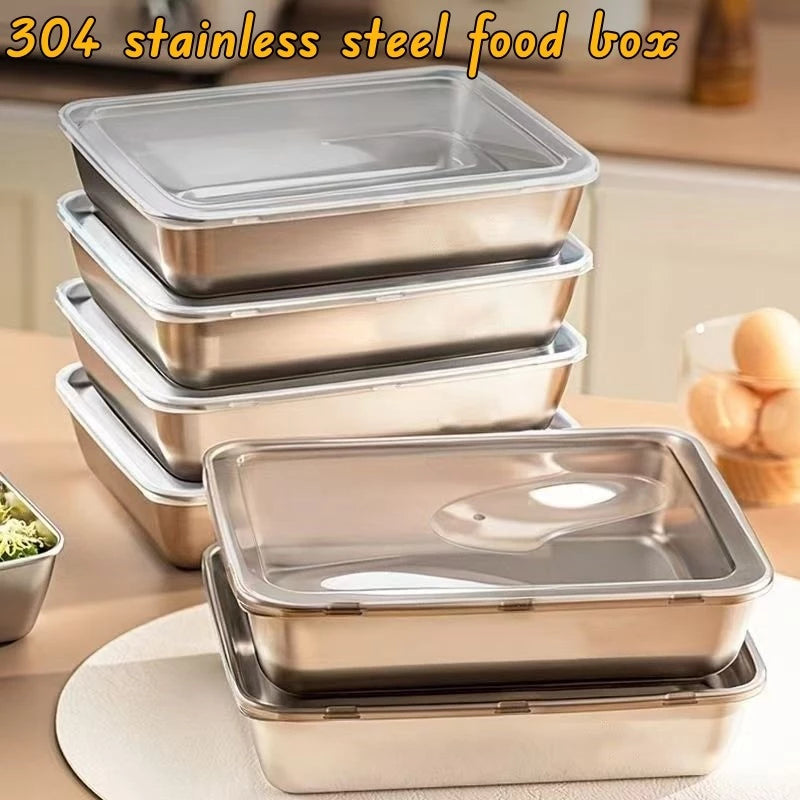 Stainless Steel Food Storage with Lid – Freshness, Durability, and Style in One!