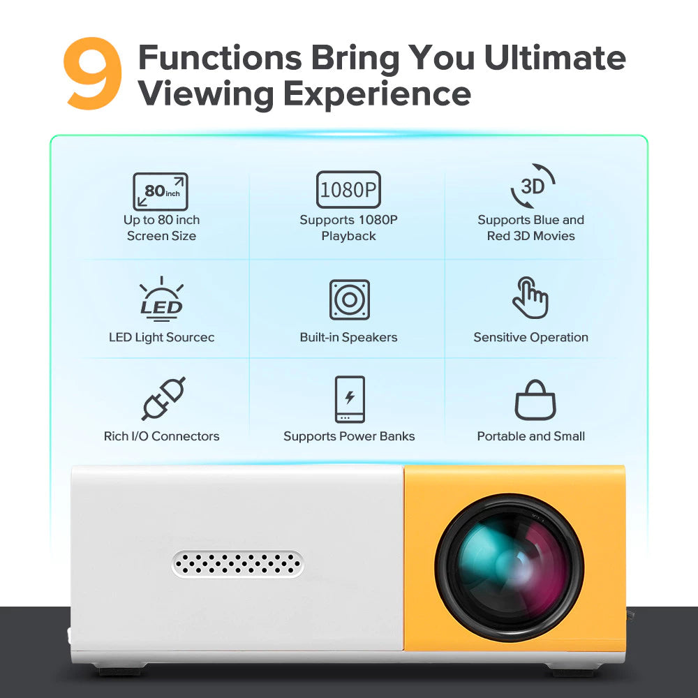 YG300 Mini LED Projector