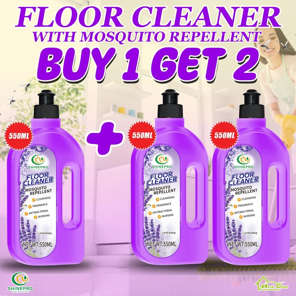 BUY 1 GET 2 | SHINEPRO Floor Cleaner with Mosquito Repellent 550ml