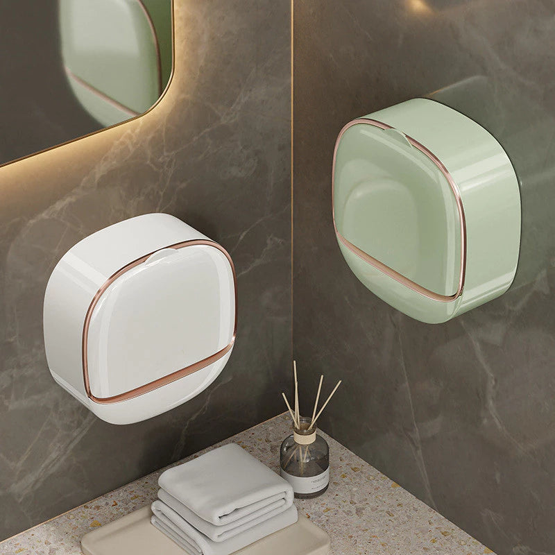 Wall Mounted Waterproof Soap Dish with Drainage