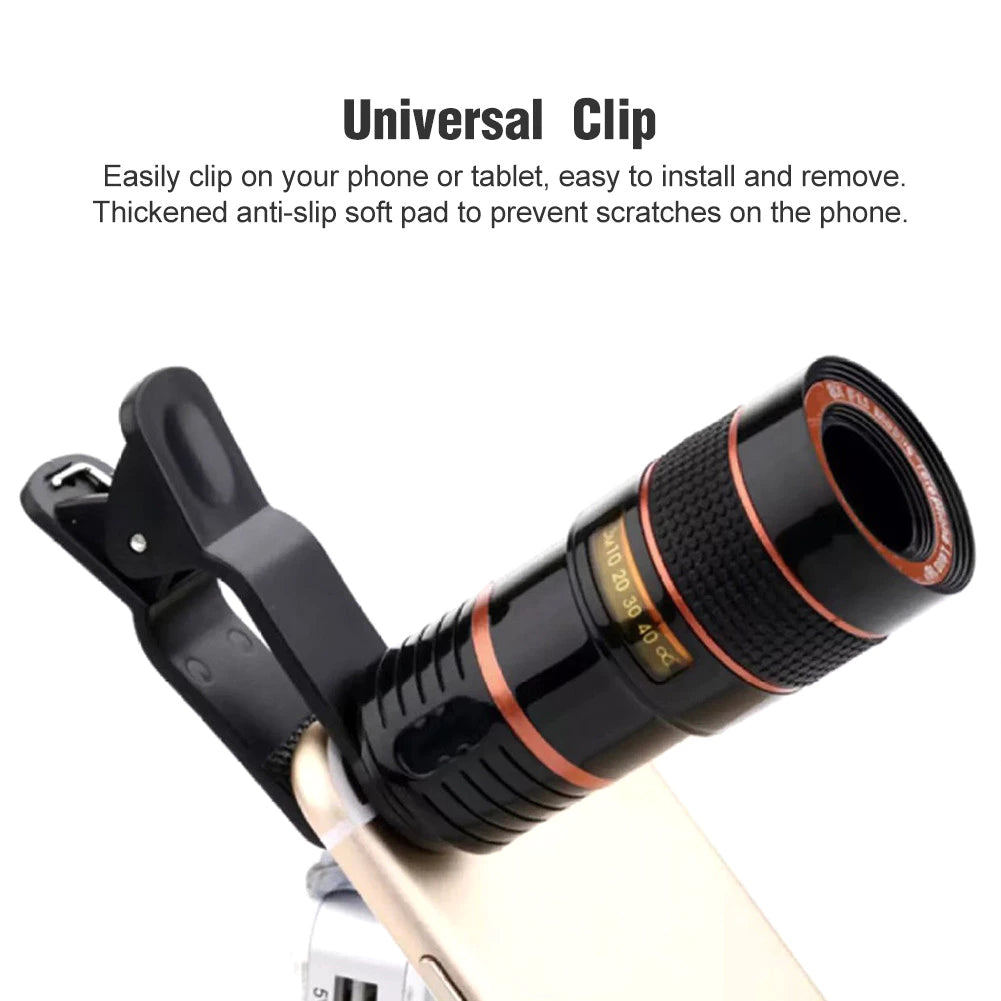 12X High Clarity Zoom Mobile Phone Telescope