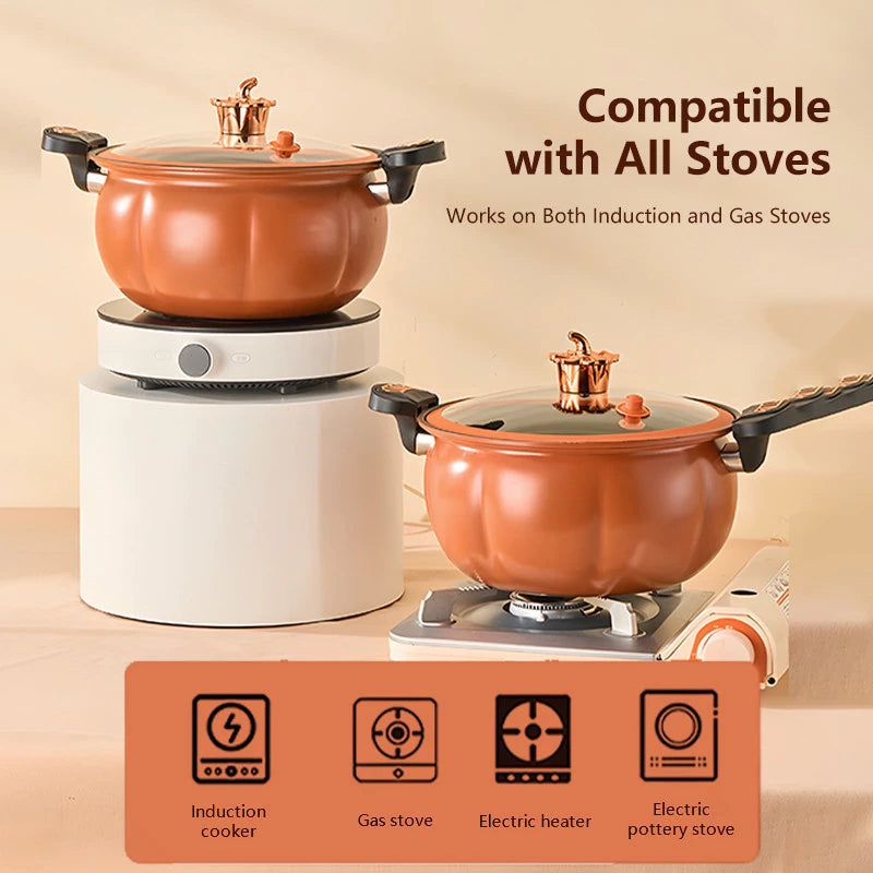 Pumpkin Multifunctional Non Stick Pressure Cooker
