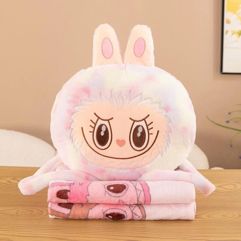 2-IN-1 LABUBU PILLOW BLANKET