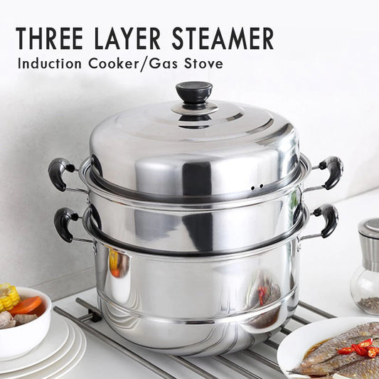 3 Layer Stainless Steel Steamer