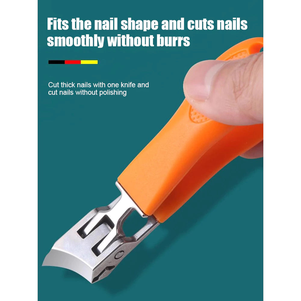 Angled Anti-Splash Nail Clipper