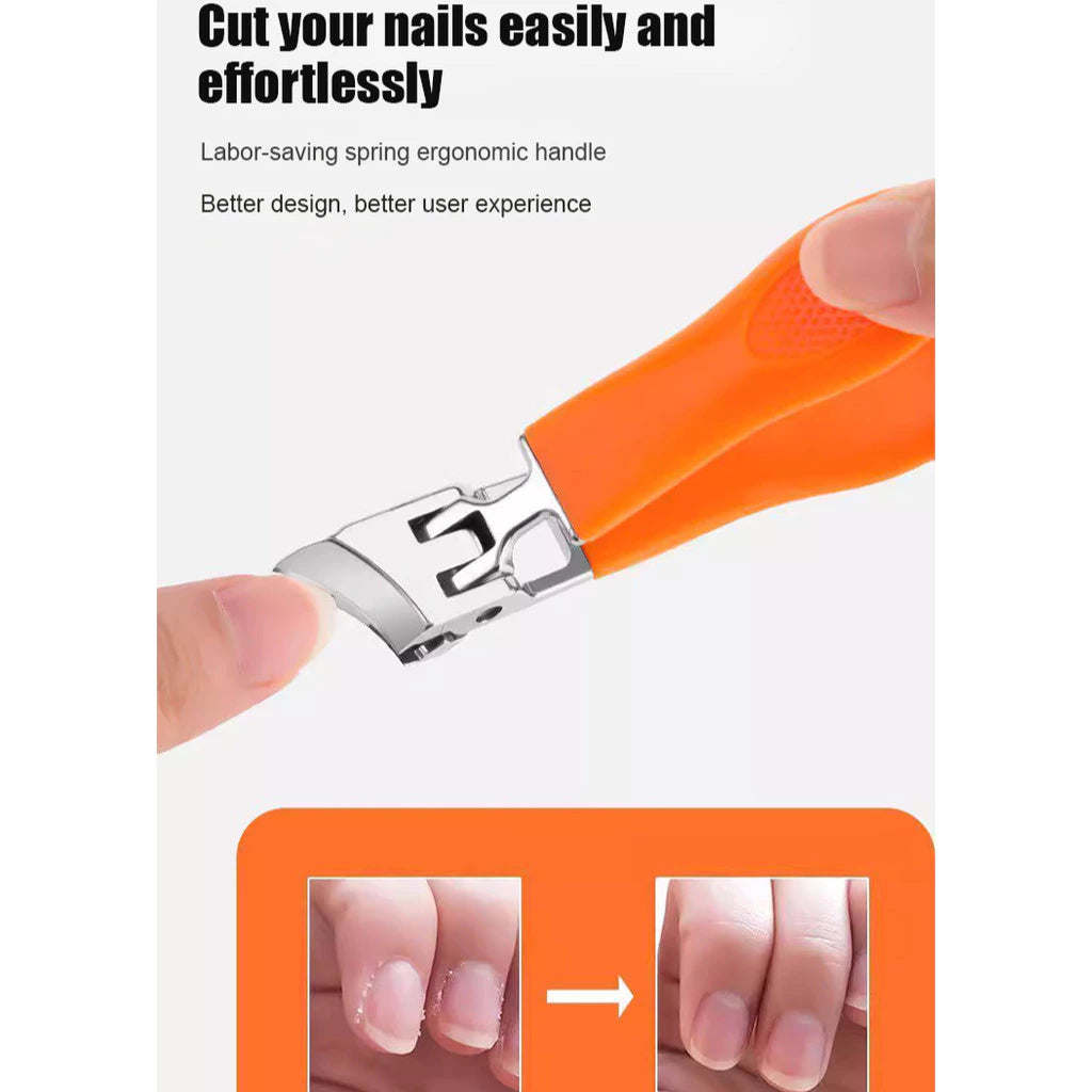 Angled Anti-Splash Nail Clipper