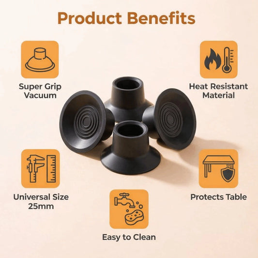 4PCS Gas Stove Non-Slip Foot Mats