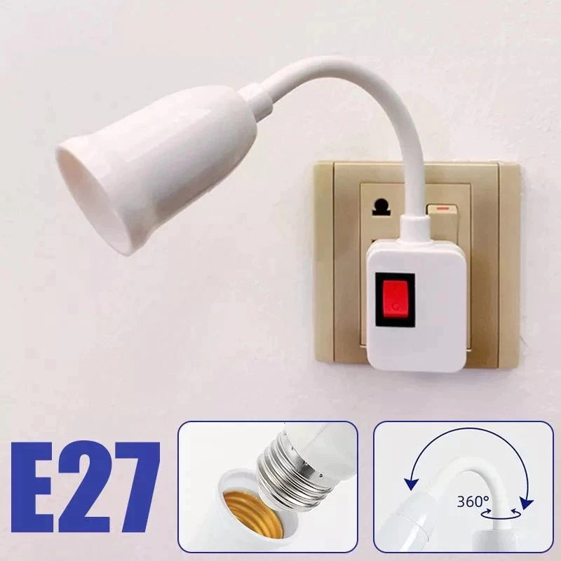 Instant Lighting Solution – Universal Bulb Socket with Switch
