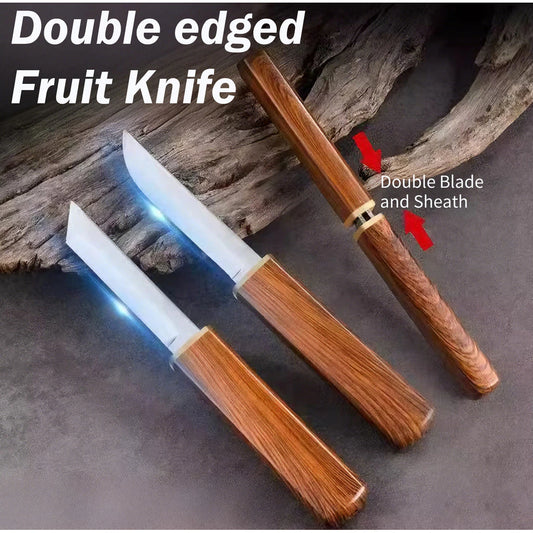 Japanese Double-Edged Stainless Steel Knife