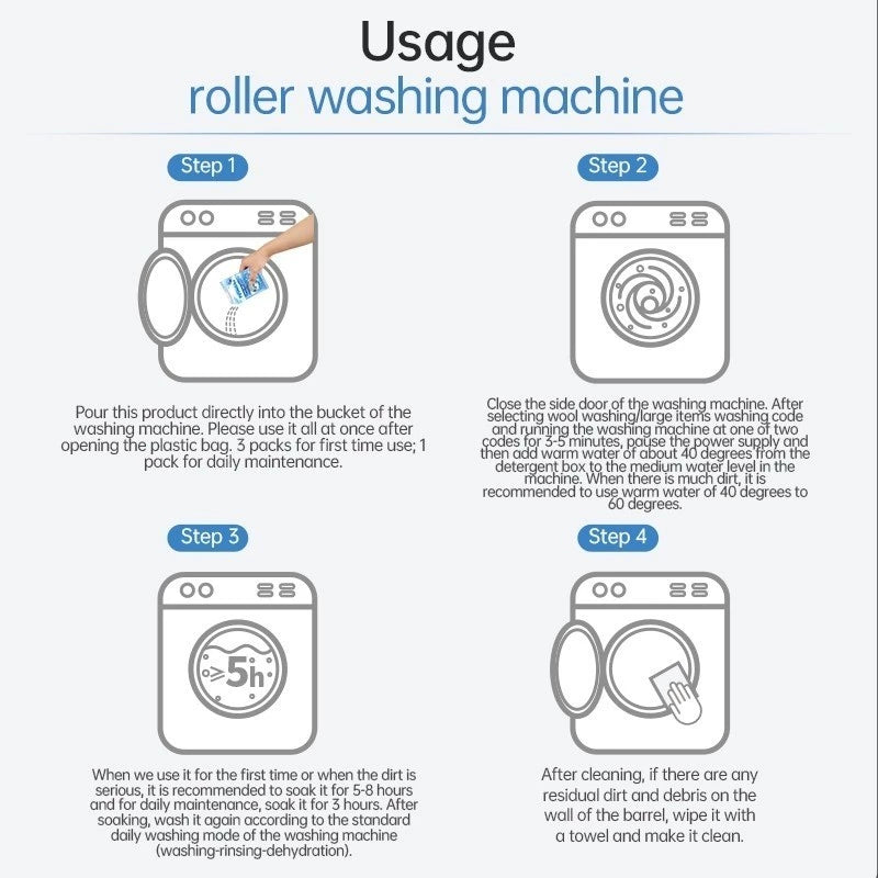 Universal Washing Machine Cleaner Deodorizer Powder