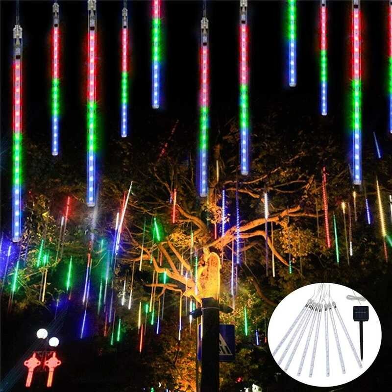 50CM LED Solar Meteor Shower Lights