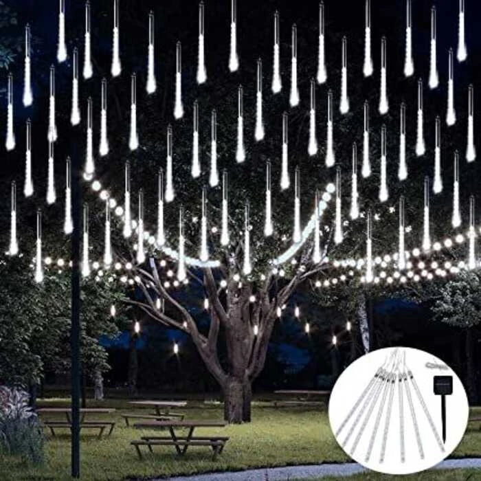 50CM LED Solar Meteor Shower Lights