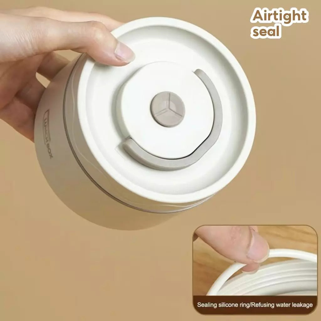 3 Layer Portable Stainless Steel Thermal Lunch Box with Bag