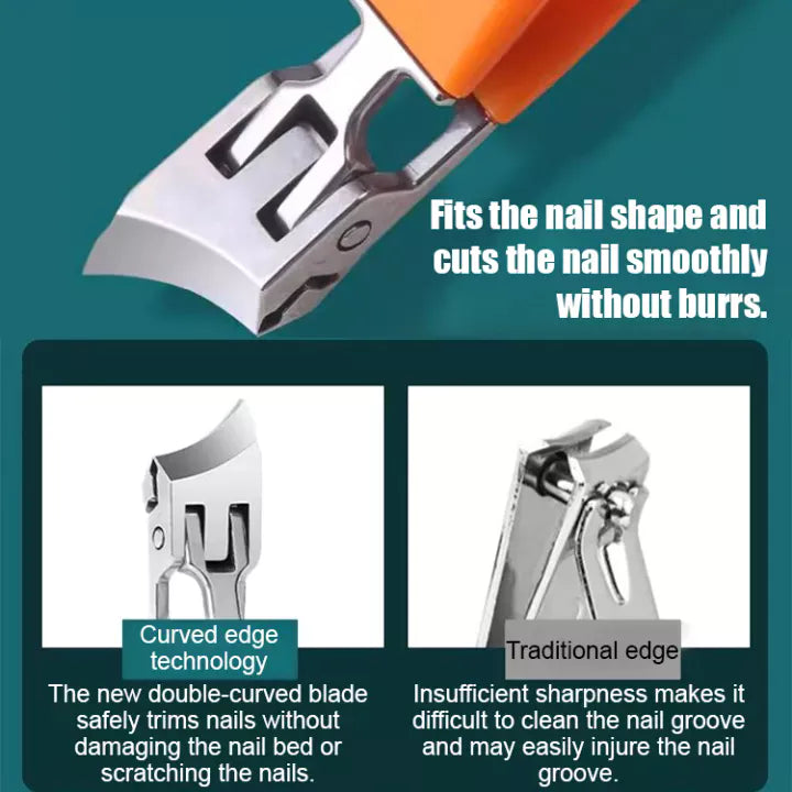 Angled Anti-Splash Nail Clipper