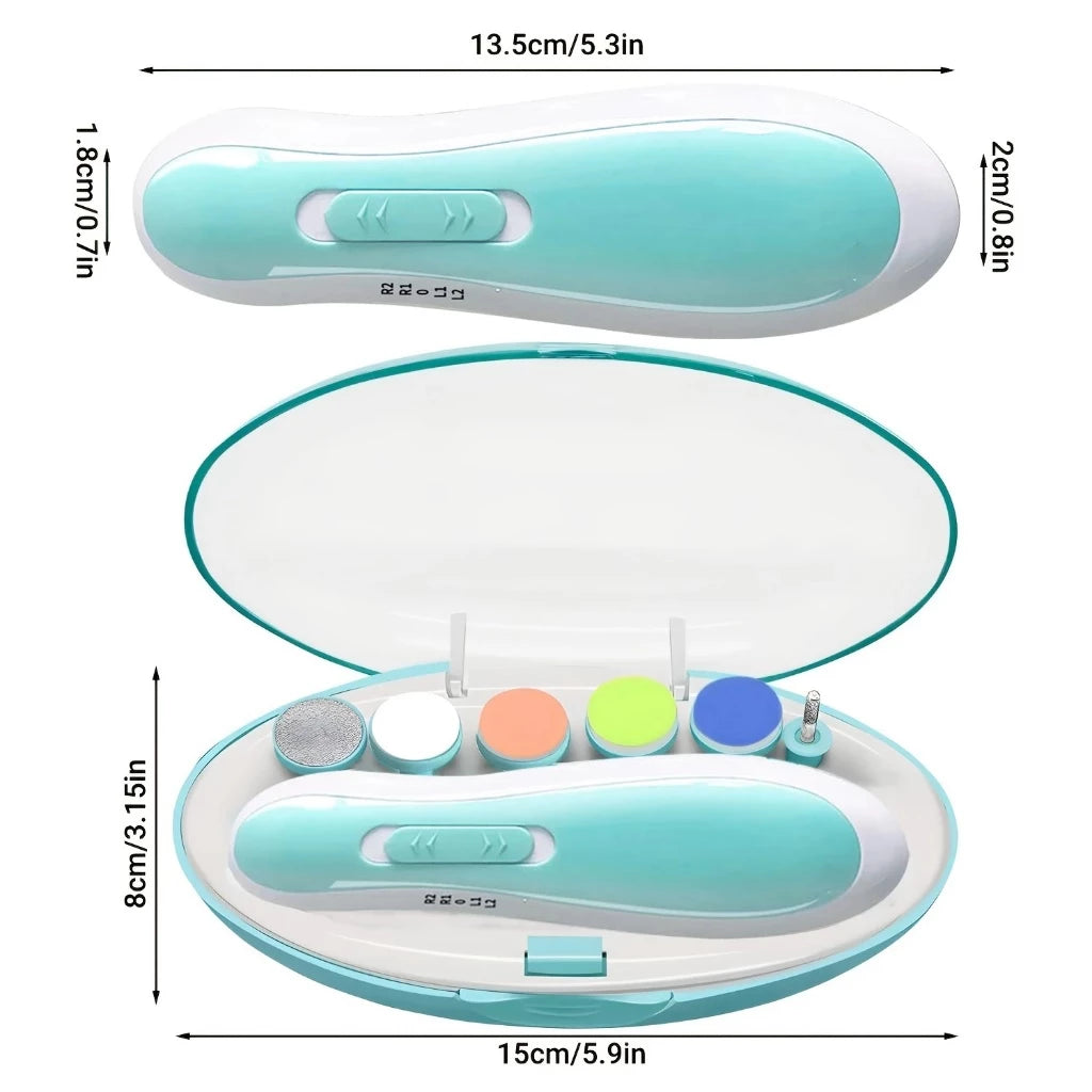Electric Baby Nail Trimmer with LED Light
