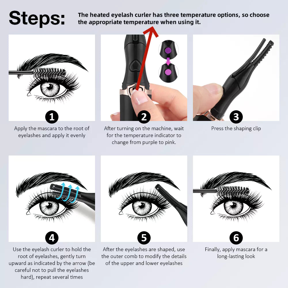 Portable Electric Eyelash Curler