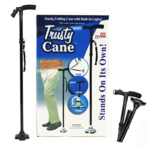 Foldable Cane with Flashlight