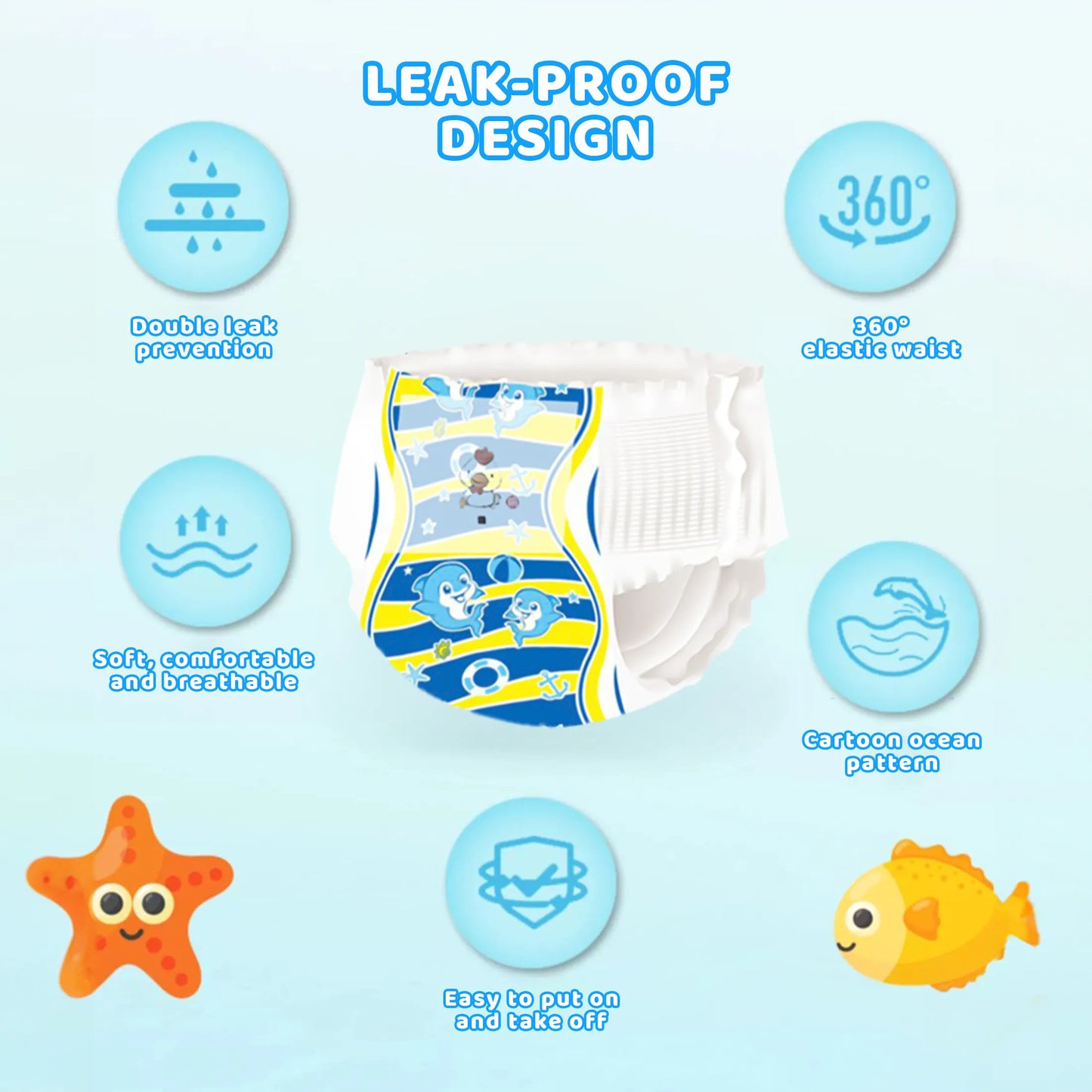 Baby Swimming Diaper Pants