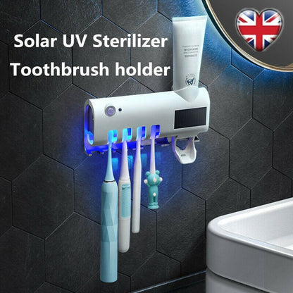 UV Toothbrush Sterilizer and Toothpaste Dispenser