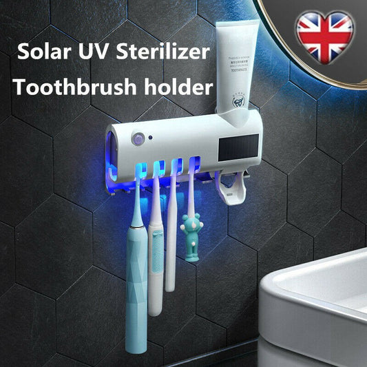 UV Toothbrush Sterilizer and Toothpaste Dispenser