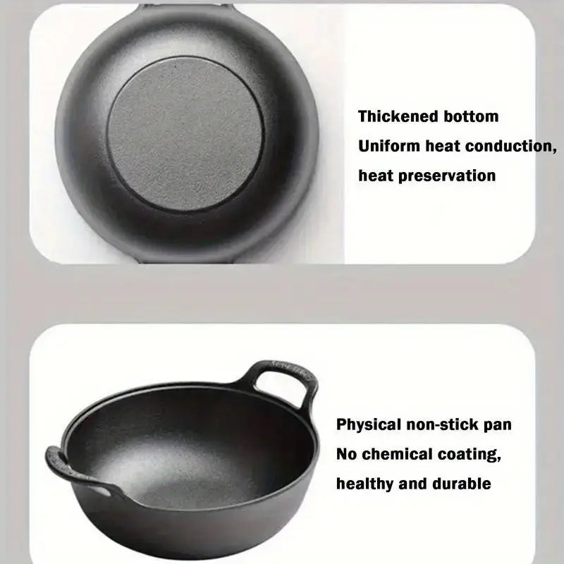Cast Iron Double Ear Stew Pot