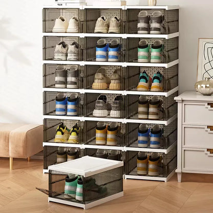 6-Layer Transparent Acrylic Shoe Organizer