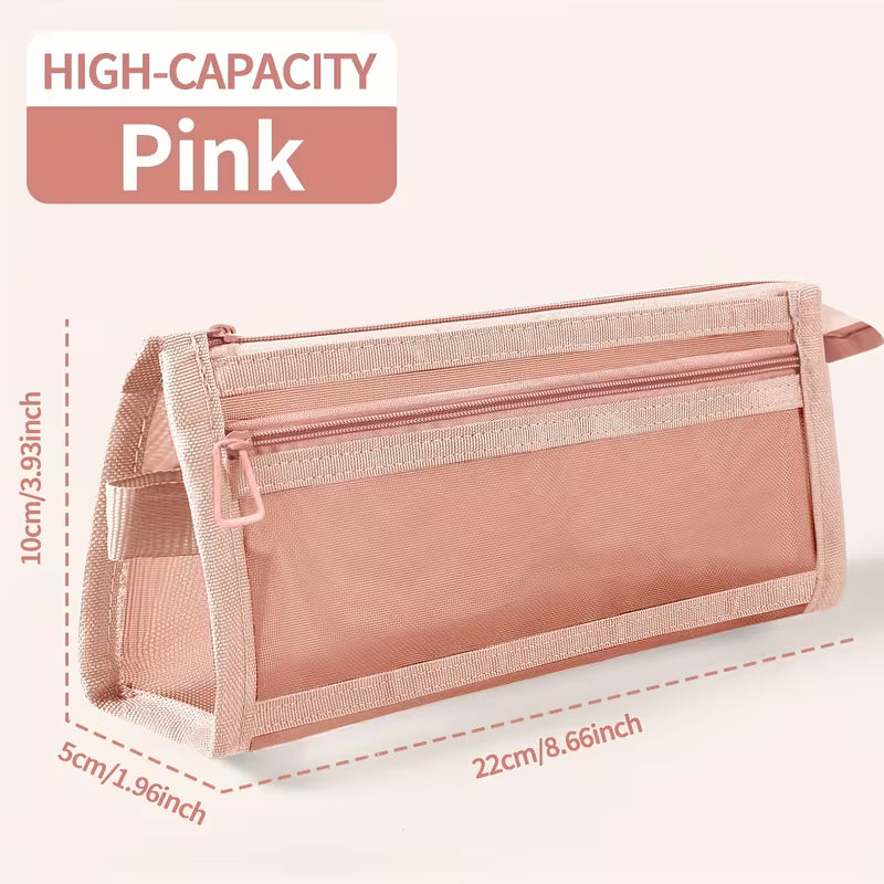 Double Layer Mesh Pencil Case
