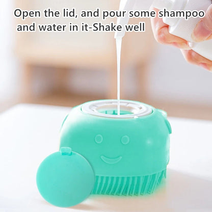 Soft Silicone Pet Shampoo Dispenser Brush