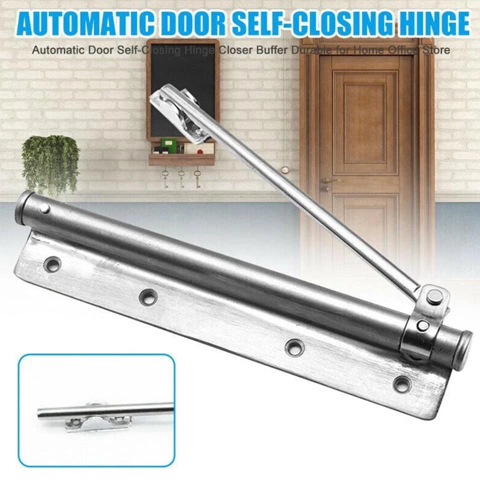 Automatic Door Closer with Adjustable Strength and Silent Stainless Steel Mechanism