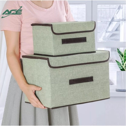 2in1 Non-Woven Foldable Storage Box with Lid