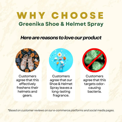GREENIKA Shoe & Helmet Deodorizer Spray