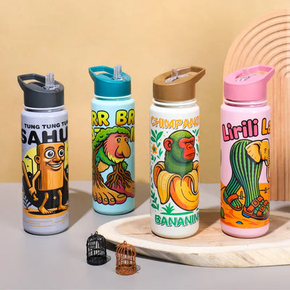 Tung Tung Sahur Water Bottle for Kids 800ml