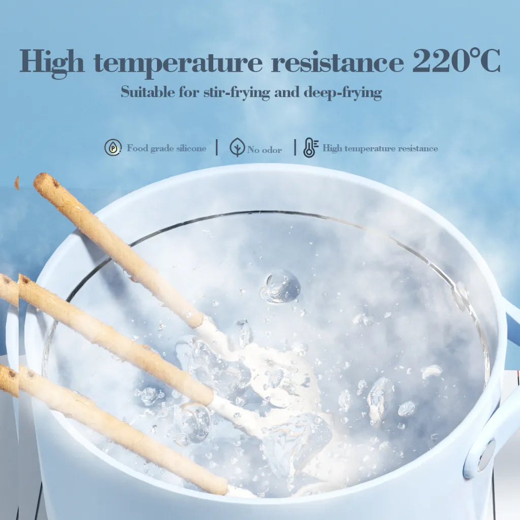 3-Piece White Silicone Cooking Utensils Set